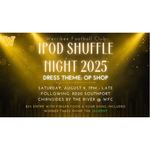 Werribee FC 2025 iPod Shuffle Night